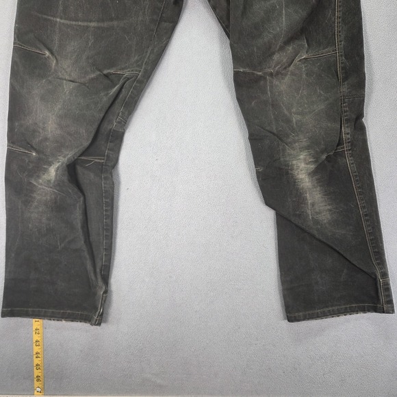 Kuhl Pants Mens 34x32 Brown Rydr Canvas Workwear Relaxed Fit Articulated Knees - Picture 9 of 16